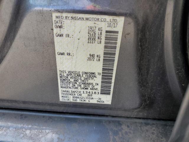 1N4AL3AP2JC134183 - 2018 NISSAN ALTIMA 2.5 GRAY photo 12