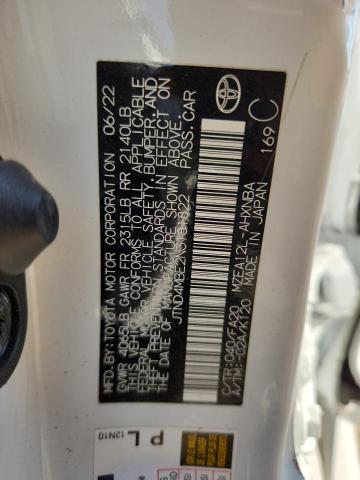JTND4MBE2N3181822 - 2022 TOYOTA COROLLA SE WHITE photo 13