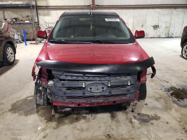 2FMDK4JC7BBA54369 - 2011 FORD EDGE SEL BURGUNDY photo 5