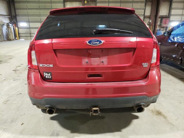 2FMDK4JC7BBA54369 - 2011 FORD EDGE SEL BURGUNDY photo 6