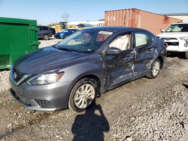 3N1AB7AP7KY239138 - 2019 NISSAN SENTRA S GRAY photo 1