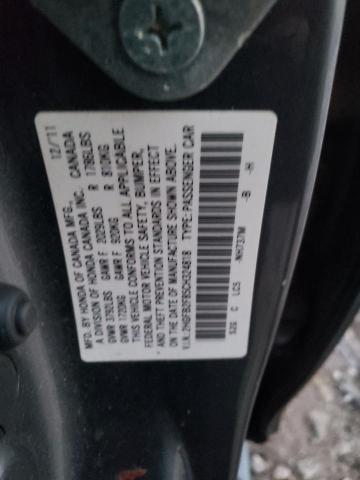 2HGFB2F85CH324818 - 2012 HONDA CIVIC EX GRAY photo 12