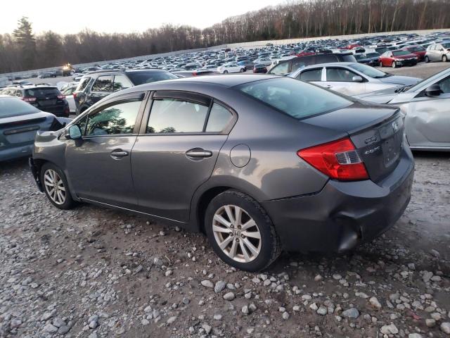 2HGFB2F85CH324818 - 2012 HONDA CIVIC EX GRAY photo 2