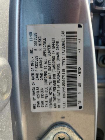 1HGCP26459A071119 - 2009 HONDA ACCORD LXP SILVER photo 13
