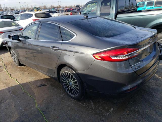 3FA6P0HD3HR264229 - 2017 FORD FUSION SE GRAY photo 2