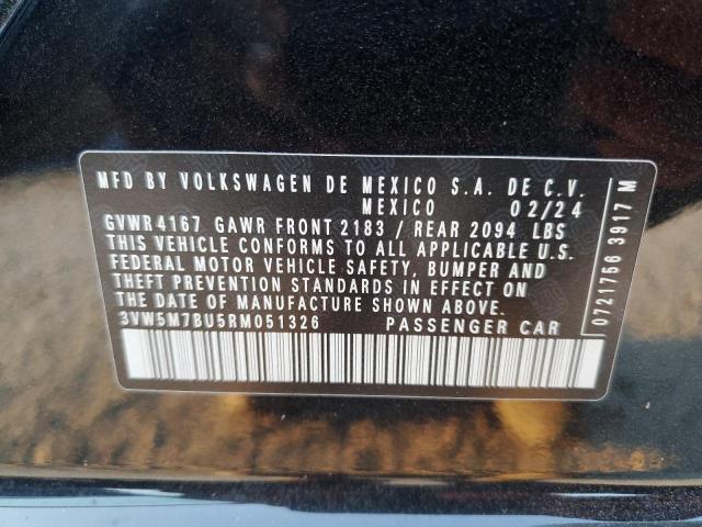 3VW5M7BU5RM051326 - 2024 VOLKSWAGEN JETTA S Qara foto 12