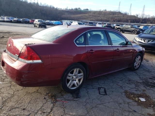 2G1WG5EK1B1115493 - 2011 CHEVROLET IMPALA LT MAROON photo 3