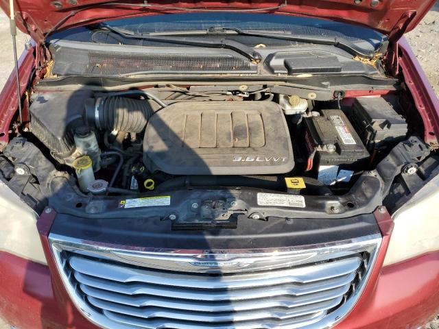 2C4RC1BG8DR531005 - 2013 CHRYSLER TOWN & COU TOURING Կարմիր լուսանկար 12