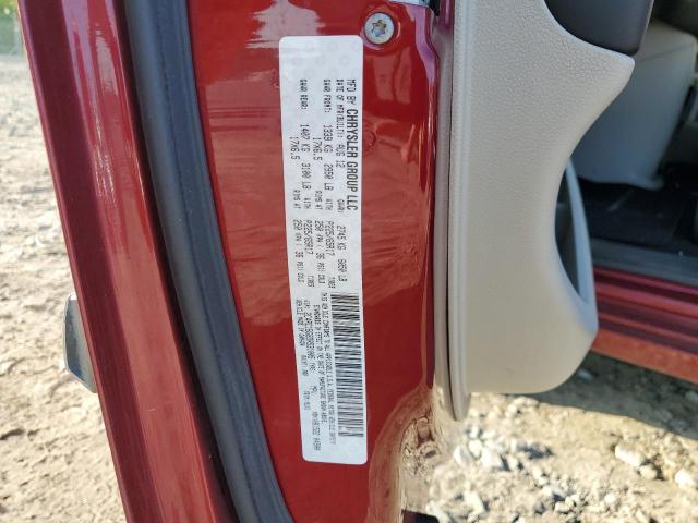 2C4RC1BG8DR531005 - 2013 CHRYSLER TOWN & COU TOURING Կարմիր լուսանկար 13