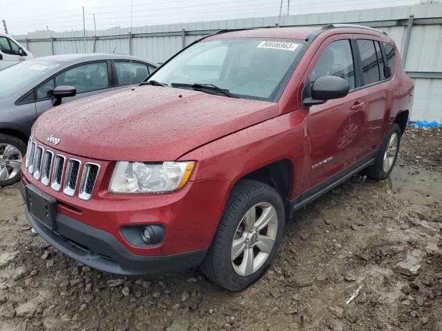 1C4NJDEB7CD578243 - 2012 JEEP COMPASS LATITUDE MAROON photo 1