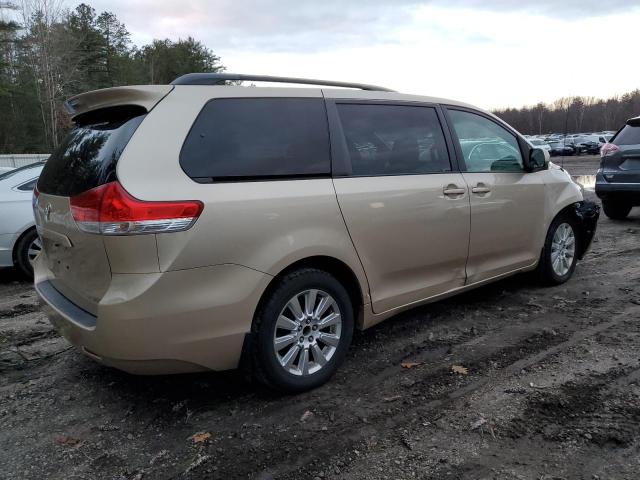 5TDDK3DC4CS047549 - 2012 TOYOTA SIENNA XLE TAN photo 3