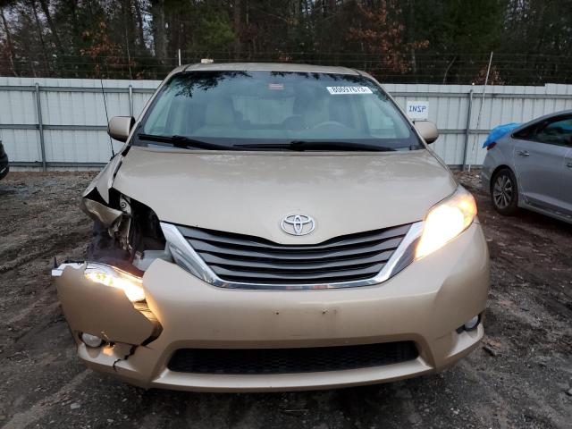 5TDDK3DC4CS047549 - 2012 TOYOTA SIENNA XLE TAN photo 5