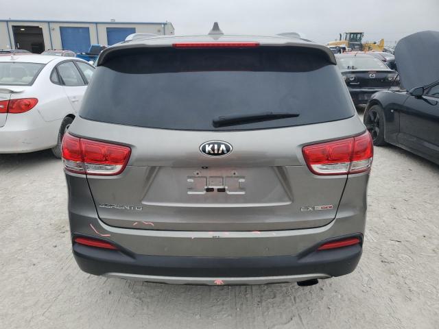 5XYPH4A12GG145311 - 2016 KIA SORENTO EX GRAY photo 6