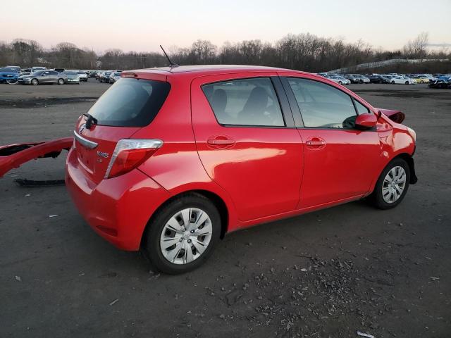 JTDKTUD33CD527958 - 2012 TOYOTA YARIS RED photo 3