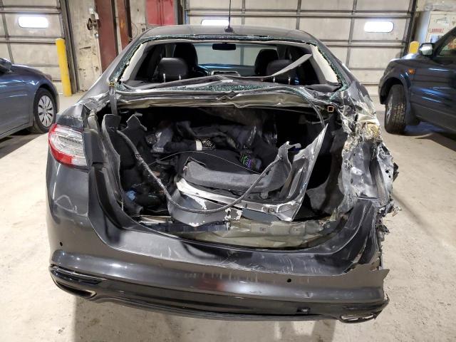 3FA6P0T90GR403833 - 2016 FORD FUSION SE GRAY photo 6