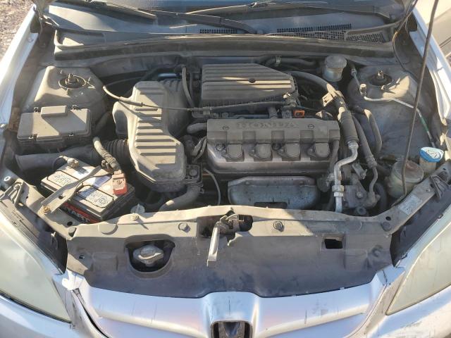 2HGES16384H590796 - 2004 HONDA CIVIC DX VP Արծաթագույն լուսանկար 11