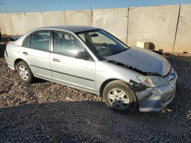 2HGES16384H590796 - 2004 HONDA CIVIC DX VP Արծաթագույն լուսանկար 4