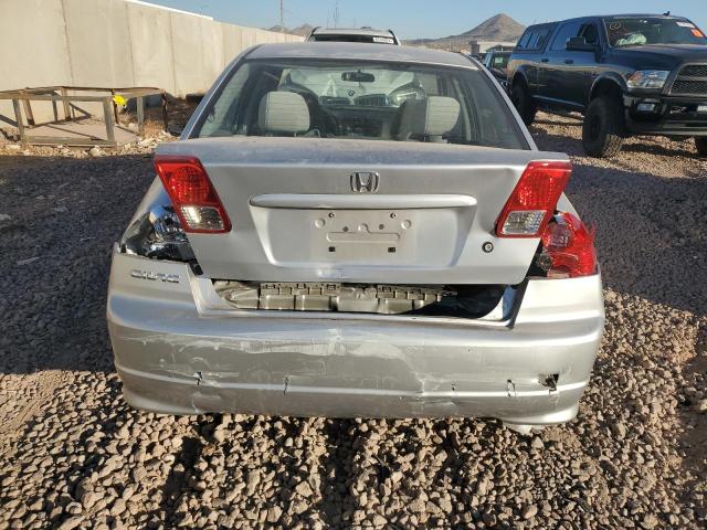2HGES16384H590796 - 2004 HONDA CIVIC DX VP Արծաթագույն լուսանկար 6
