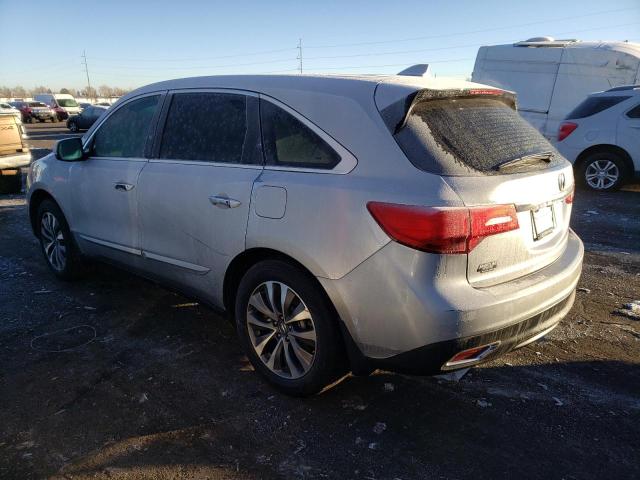 5FRYD4H44GB059536 - 2016 ACURA MDX TECHNOLOGY GRAY photo 2