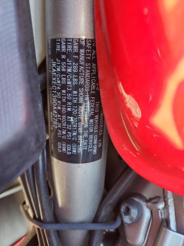 JKAEXEC139DA42782 - 2009 KAWASAKI EX650 C Kırmızı fotoğraf 9