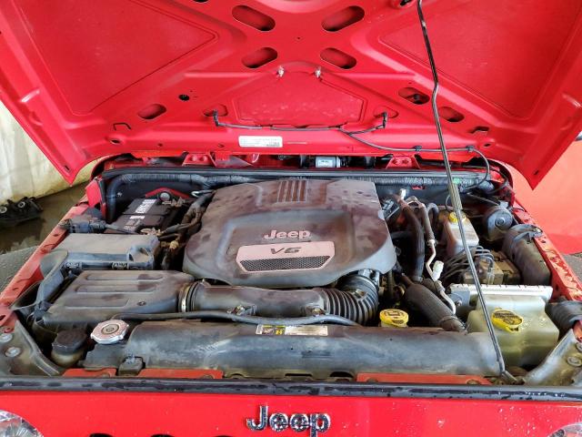 1C4AJWAG3GL339506 - 2016 JEEP WRANGLER SPORT RED photo 12