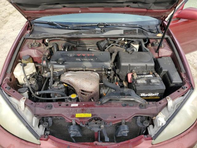 4T1BE32K14U368708 - 2004 TOYOTA CAMRY LE BURGUNDY photo 11