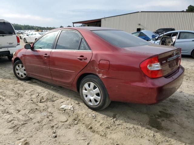 4T1BE32K14U368708 - 2004 TOYOTA CAMRY LE BURGUNDY photo 2