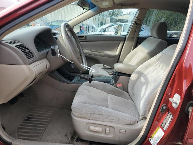 4T1BE32K14U368708 - 2004 TOYOTA CAMRY LE BURGUNDY photo 7