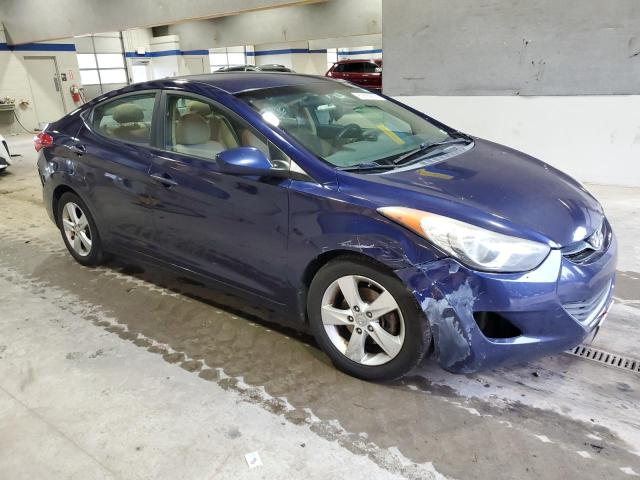 5NPDH4AE8DH381746 - 2013 HYUNDAI ELANTRA GLS BLUE photo 4