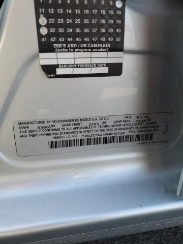 3VWJZ7AJ4AM095734 - 2010 VOLKSWAGEN JETTA S ვერცხლისფერი ფოტო 13