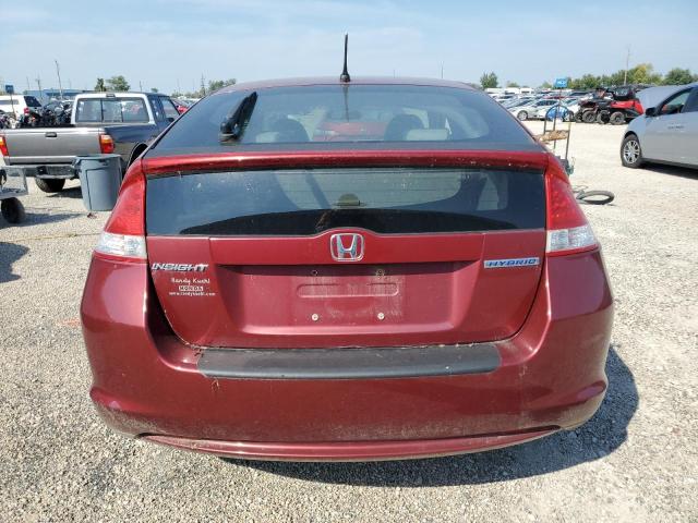 JHMZE2H79AS032827 - 2010 HONDA INSIGHT EX BURGUNDY photo 6