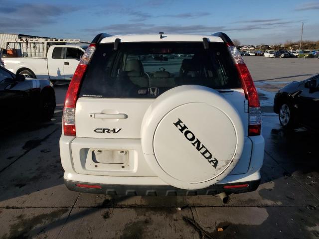 JHLRD78926C032448 - 2006 HONDA CR-V SE WHITE photo 6