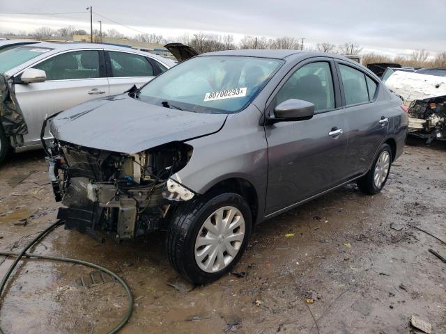 3N1CN7AP8KL843536 - 2019 NISSAN VERSA S GRAY photo 1