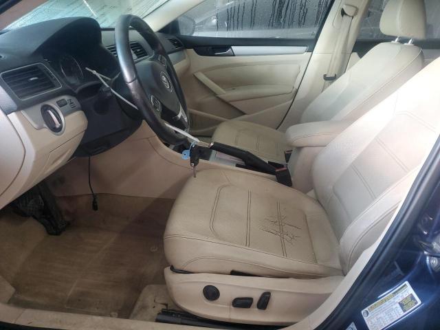 1VWBN7A38CC074391 - 2012 VOLKSWAGEN PASSAT SE BLUE photo 7
