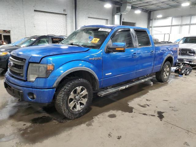 1FTFW1ET2DFB17342 - 2013 FORD F150 SUPERCREW BLUE photo 1