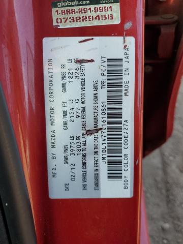 JM1BL1V77C1610861 - 2012 MAZDA 3 I RED photo 12