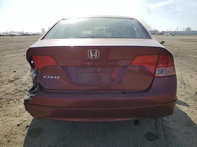 1HGFA16827L006273 - 2007 HONDA CIVIC EX RED photo 6