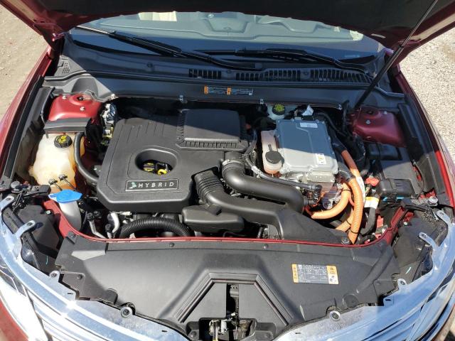 3LN6L2LU2GR631656 - 2016 LINCOLN MKZ HYBRID RED photo 11