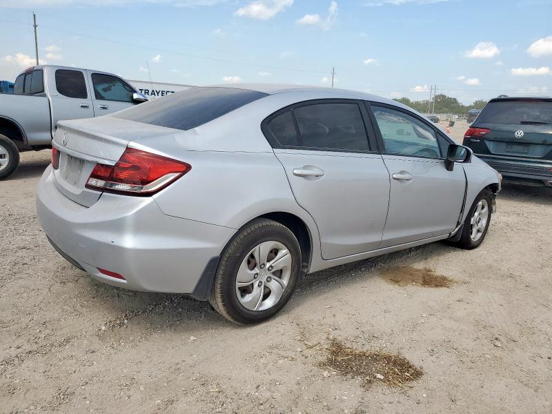 19XFB2F59EE064278 - 2014 HONDA CIVIC LX ვერცხლისფერი ფოტო 3