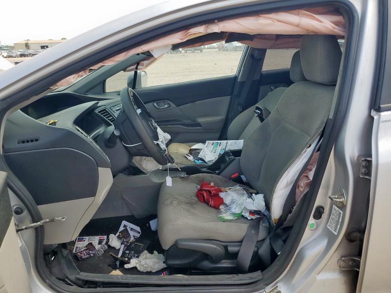 19XFB2F59EE064278 - 2014 HONDA CIVIC LX ვერცხლისფერი ფოტო 7