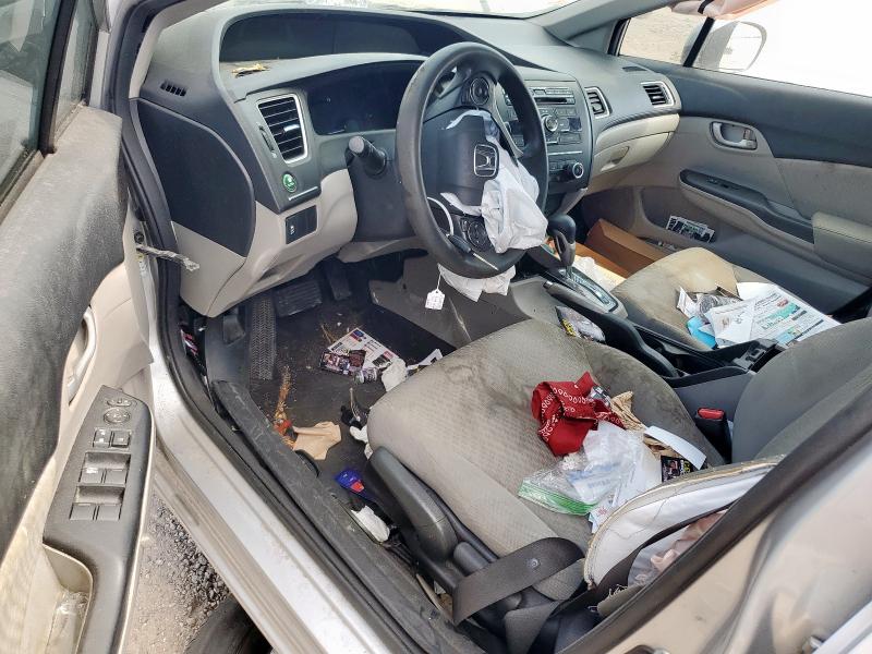 19XFB2F59EE064278 - 2014 HONDA CIVIC LX ვერცხლისფერი ფოტო 8