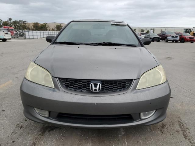 1HGEM22945L014380 - 2005 HONDA CIVIC EX GRAY photo 5