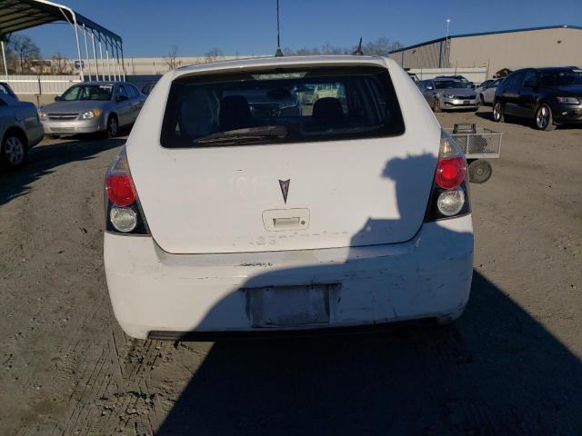 5Y2SP67049Z434038 - 2009 PONTIAC VIBE WHITE photo 6