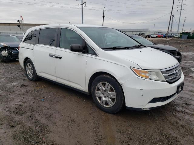 5FNRL5H25CB142626 - 2012 HONDA ODYSSEY LX WHITE photo 4