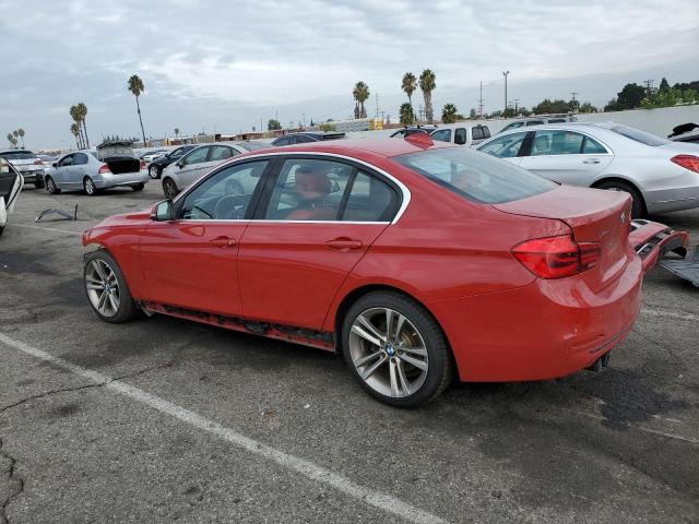 WBA8D9C5XJA614243 - 2018 BMW 330 XI RED photo 2