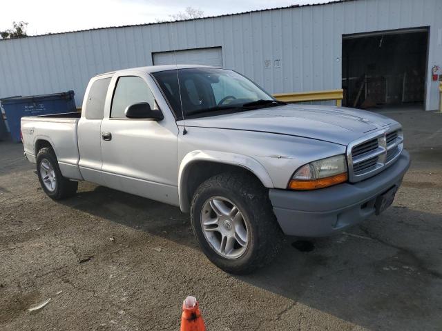 1D7GL12K24S589935 - 2004 DODGE DAKOTA SXT SILVER photo 4