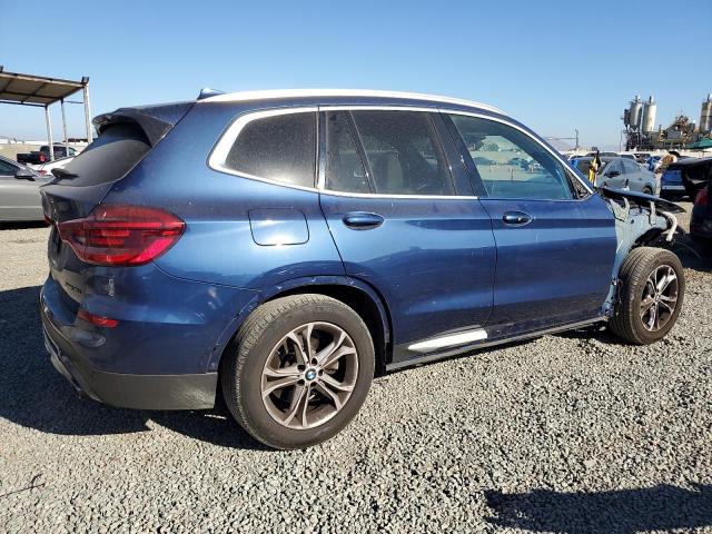 5UXTY3C04M9F31109 - 2021 BMW X3 SDRIVE30I BLUE photo 3