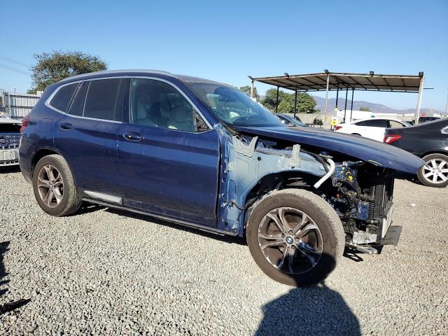 5UXTY3C04M9F31109 - 2021 BMW X3 SDRIVE30I BLUE photo 4