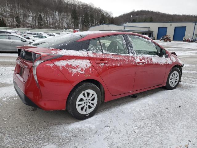 JTDKBRFU0G3505577 - 2016 TOYOTA PRIUS RED photo 3