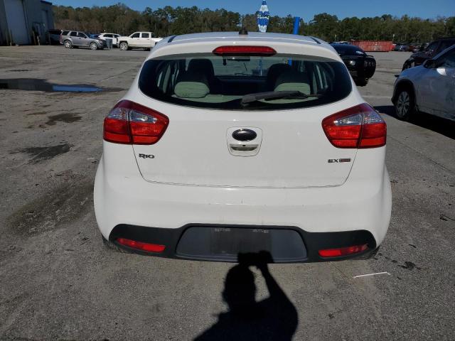 KNADN5A36D6175541 - 2013 KIA RIO EX WHITE photo 6